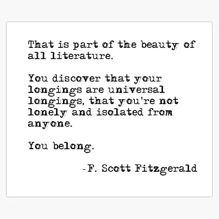 MAGNET The beauty of all literature - F Scott Fitzgerald Magnet Vinyl Magnetic Sticker 20 mil - Size 5"