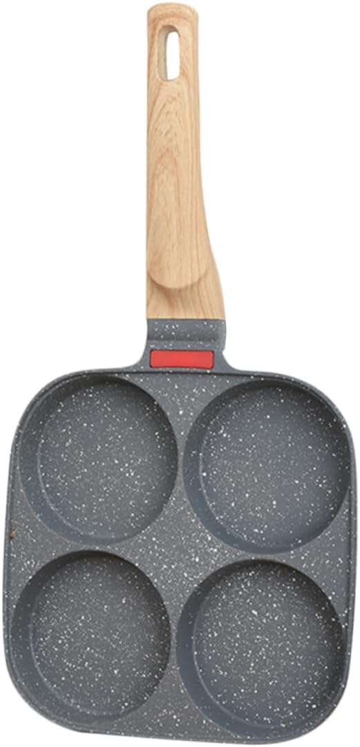 Mikinona Nonstick Frying Pan Egg Rings Pancake Pan for Eggs Sturdy Handle Easy to Clean Great for Breakfast