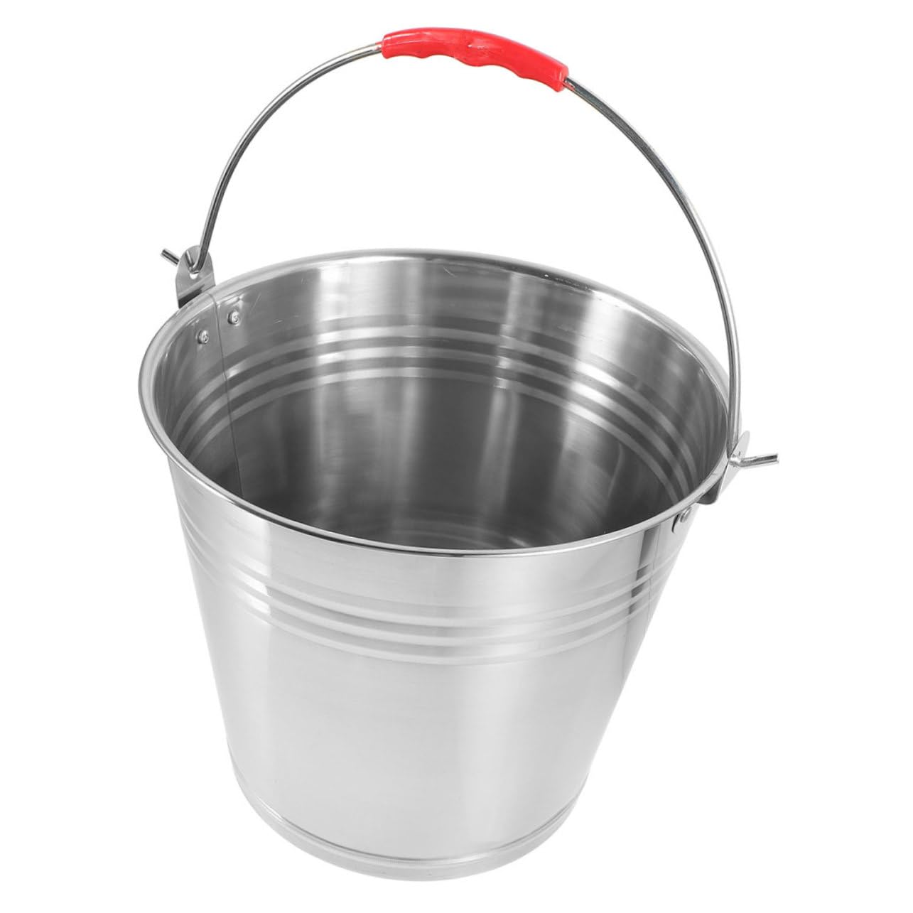 BCOATH Horse Feeding Bucket with Stainless Steel Handle Durable Water Storage for Easy to Clean for Horse Farms and Bathing
