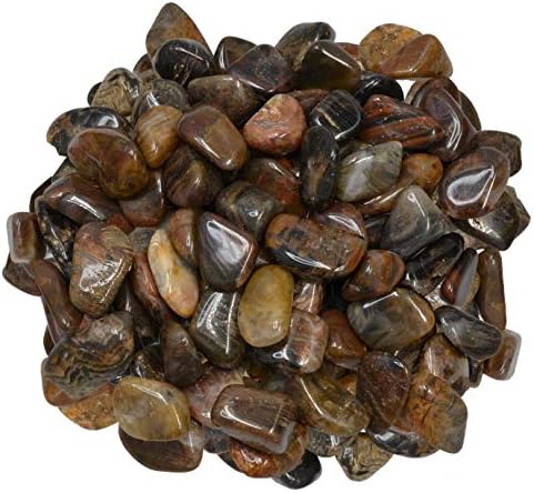 Miniatura 27 de Hypnotic Gems Materiales: 3 libras de piedras pulidas de ojo de tigre rojo de África - Pequeñas - 0.75" a 1" - Rocas pulidas y piedras preciosas