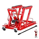 BIG RED 1500 lb Hydraulic Motorcycle Lift Jack: Powersports Lift Jack Stand Table for ATV, Dirt Bike, UTV and Snowmobile
