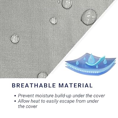 SavvyCraft Premium Class B RV Cover, Waterproof Tear-Resistant Windproof Class B RV Motorhome High Top Conversion Van Cover Trailer Camper Van Cover Fits 18ft with 24 Bubble Top