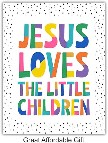 Miniatura 4 de Children Religion Christianity Wall Art - Baby shower Gift for Girls Boys Bedroom Nursery Decor Set - Faith God Scripture Bible Quotes decoration