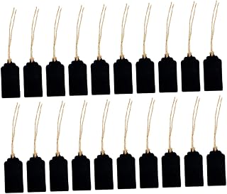 IMIKEYA 20 Etiquetas Colgantes De Pizarra Rectangular Decoración Hogar Manualidades y