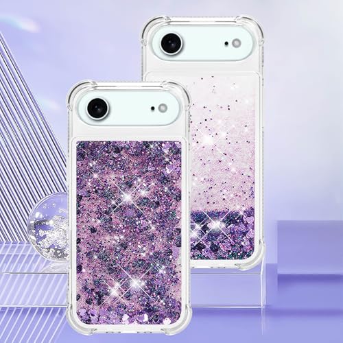 Coque iPhone 2025 Air paillettes violette LEMAXELERS antichoc - 6