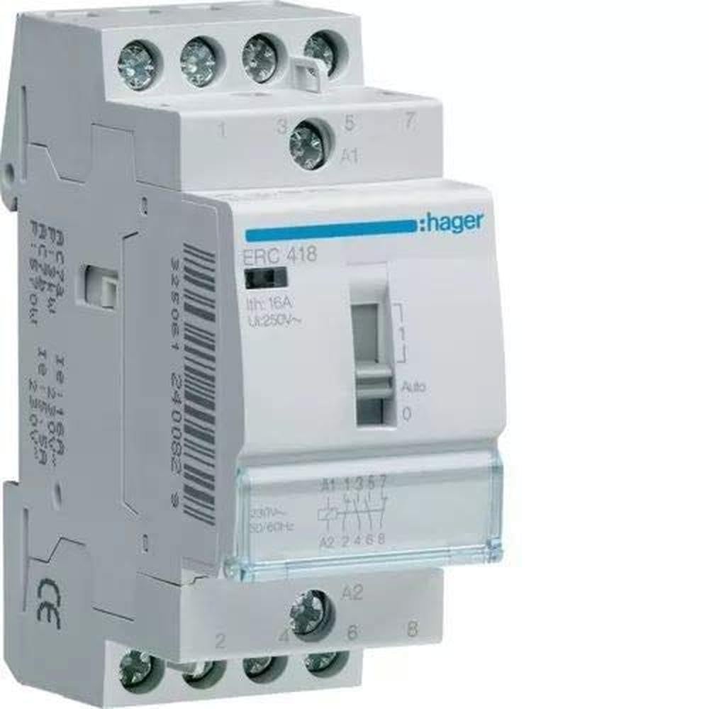 Busch-Jaeger Hager ERC418 Installation Relay 16 A, 2S+2Ö, 230 V