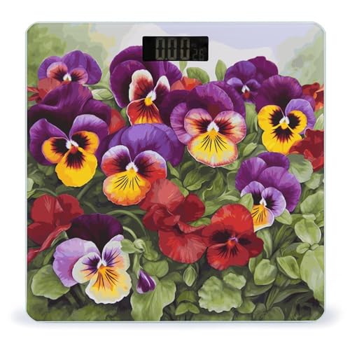 Báscula digital para baño con pantalla grande y vidrio templado miniatura 1