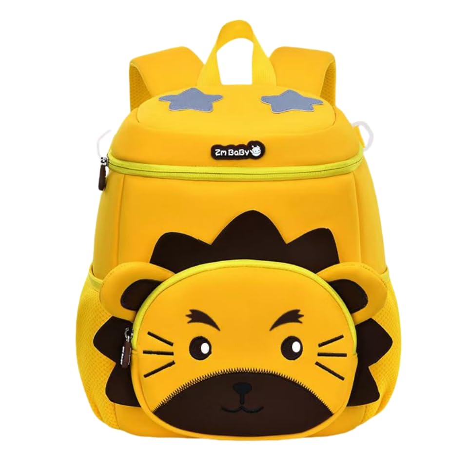 Mochila infantil fofa em formato de animal, Tamanho Pequeno para 1-3 Anos e Grande para 3-6 Anos (Leão, Grande)