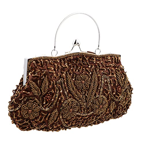 Pochette brodée de perles sac de soirée élégant pour femmes