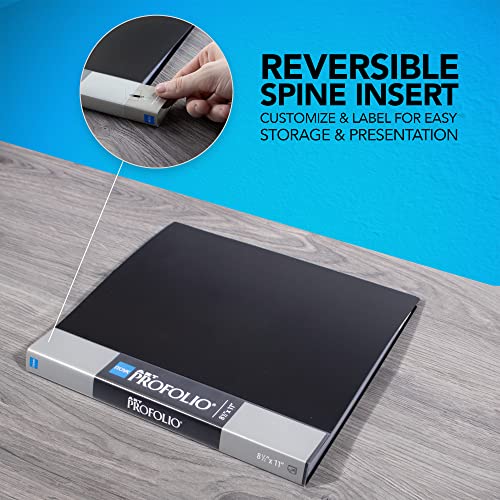 Itoya Original Art Profolio 8.5X11 Black Art Portfolio Binder With Plastic Sleeves With 72 Pages - Portfolio Folder For Artwork With Clear Sheet Protectors - Presentation Book For Art Display #TOP2