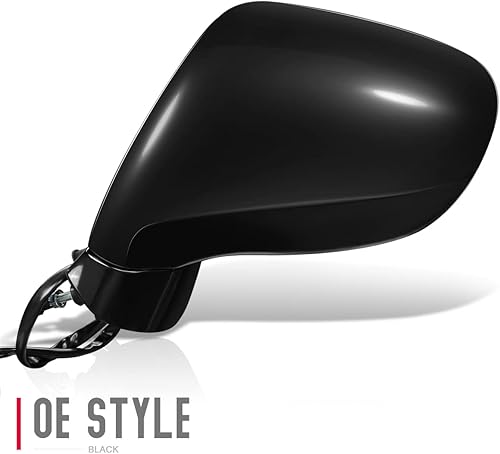 Miniatura 4 de DNA Motoring OEM-MR-LX1320109 - Espejo retrovisor plegable con calefacción, ajuste de potencia, con luz de charco, compatible con Lexus IS250  IS350