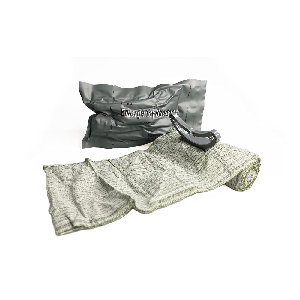 Set 2X Tourniquet und 2X Israeli Bandage 6 Inch Vakuumverpackt Notfallset gegen Blutverlust Abbinden