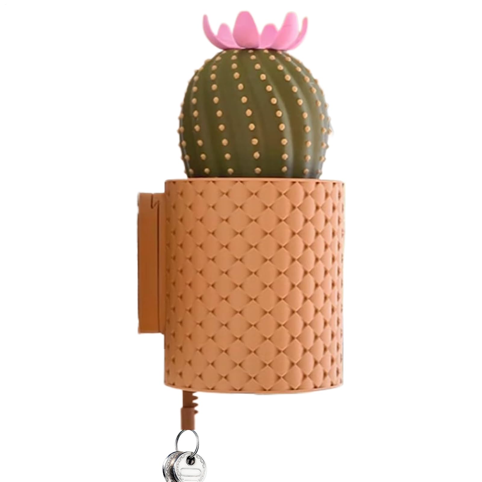Porte-clés et crochet mural cactus, étagère de rangement multifonction 14