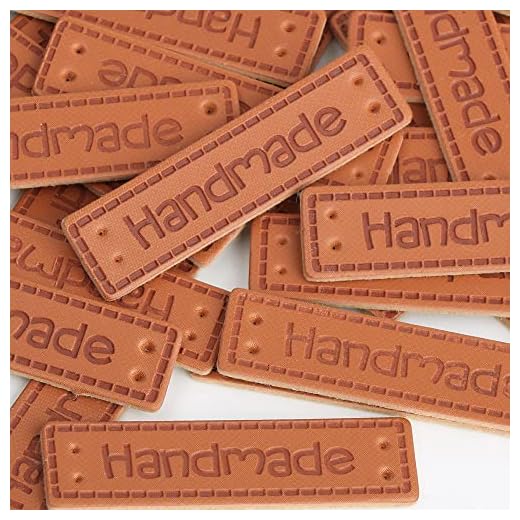 VINFUTUR Etichette Cucito in Pelle Etichette a Mano Tag per Vestiti Handmade Abbigliamento Cucito Craft Fai Da Te