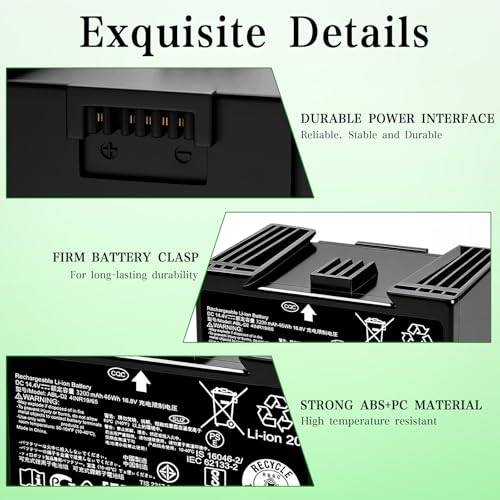 Image of 46.08Wh ABL-D2 Battery for iRobot Roomba j7 i7 i8 i6 i5 i4 i3 e5 e6 Series j7+ j7550 i8+ i8550 i3+ i4 i4+ i4150, for Roomba j5 i5 j7+ Series ABL-D2A ABL-D1 ABL-F 14.4V