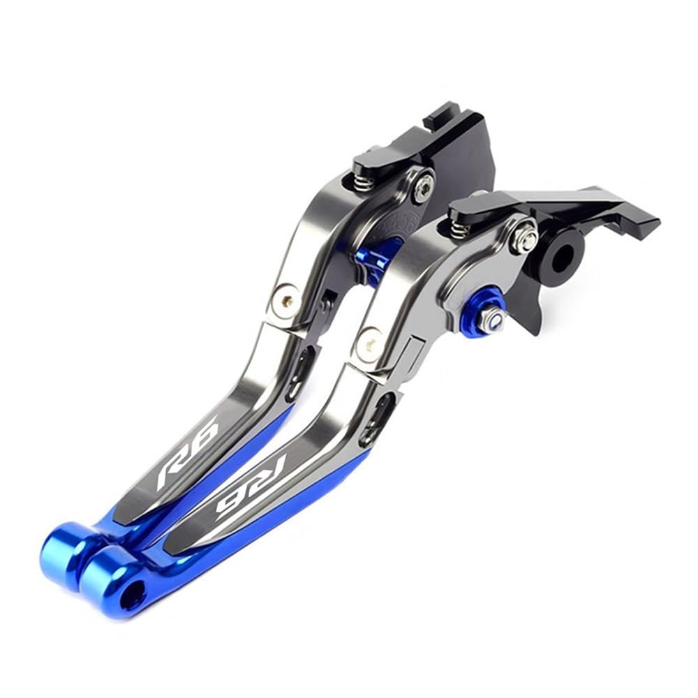 Zdgxfhsrh O Motorcycle Brake Clutch Levers For Ya&Maha Yzf R6 2017-Present Clutch Lever Brake Set Adjustable Folding Handle Levers Motorcycle Accessories Parts(O)