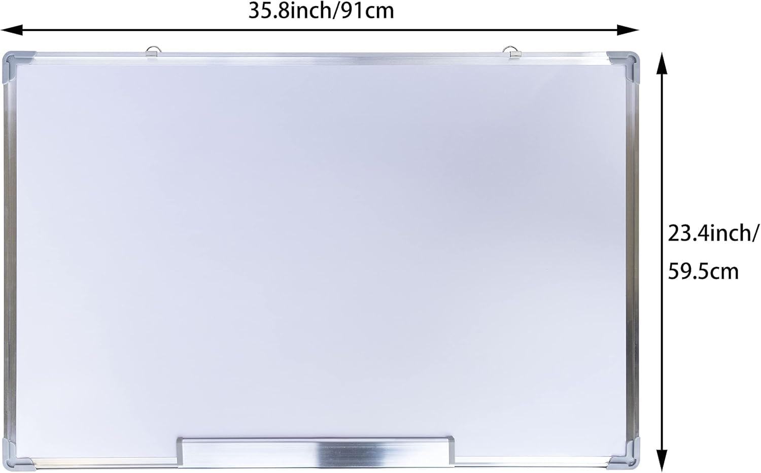 Elevon Magnetic Whiteboard Dry Erase Board Silver Aluminum Frame with Eraser and Marker Pen, Multiple Sizes (24 X 18 in)