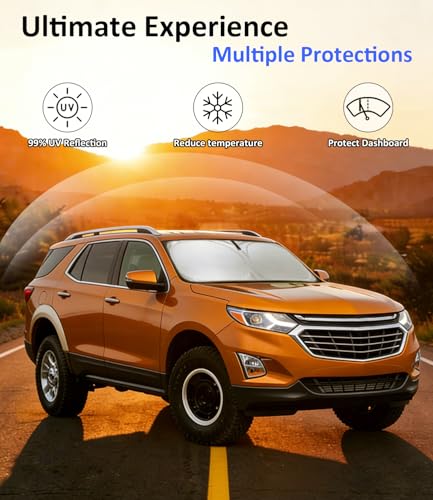 Image of Windshield Sun Shade for Chevrolet Equinox 2018-2024 Accessories