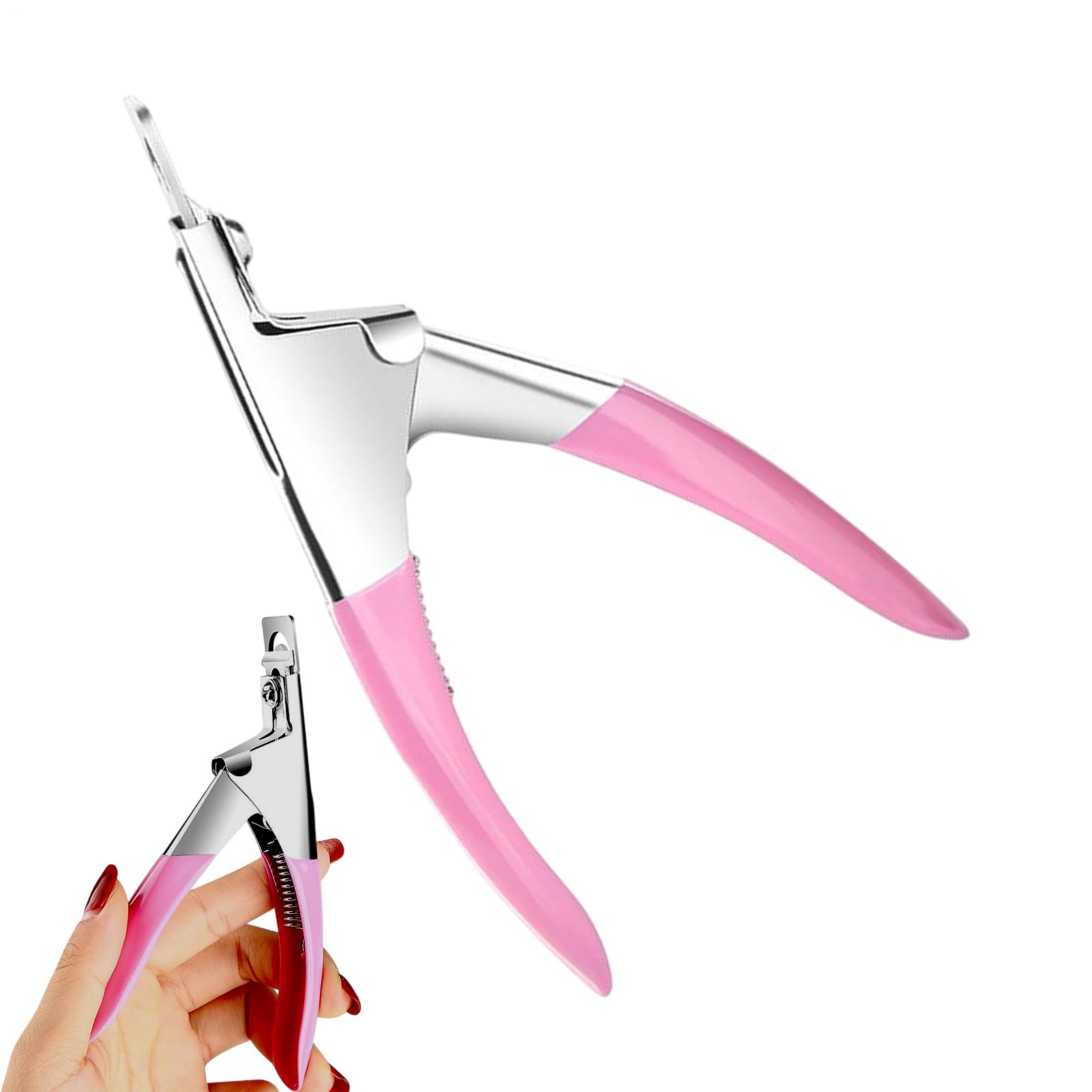 Cutter di punta per unghie, taglierina falsa | Falso trimmer di unghie | TIPO U TRIMPER CUTTER CAGLIO IN ACCIAIO IN INSOLLE PER STRUMENTO DI MANICURE FINE ARTICIFICA