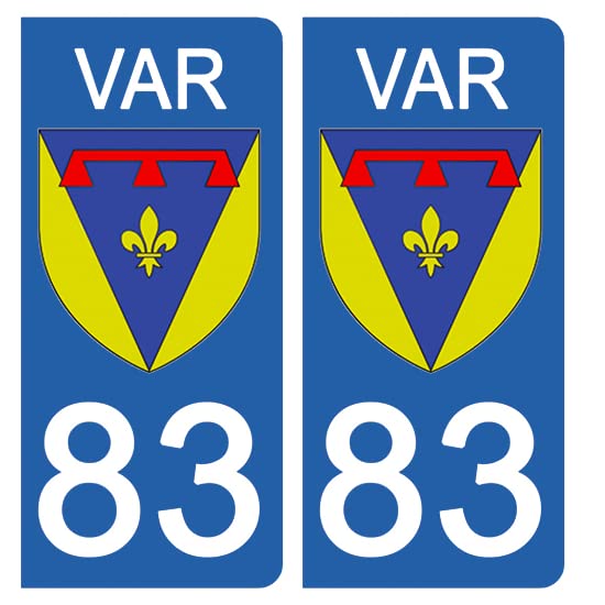 2 Autocollants Plaque Immatriculation Département 85 - Vendée - Résistants Aux UV Et Lavages - Garantie 5 Ans - Fabriqués En France - 7