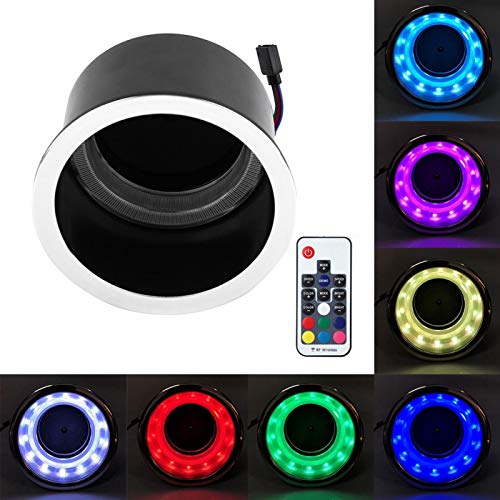 Portavasos LED con luz RGB y control remoto miniatura 3