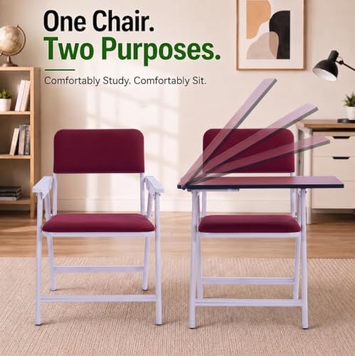 Image of Spacecrafts Folding Study Chair with Writing Pad | Home Tuition Desk Chair