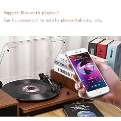 AWSAD Platine Disque Vinyle Lecteur Vinyle Platine Vinyle à L’ancienne avec Haut-parleurs avec Connexion Bluetooth… - Les Beatles, Paul McCartney, John Lennon, RIngo Starr, George Harrison AWSAD Platine Disque Vinyle Lecteur Vinyle Platine Vinyle à L'ancienne avec Haut-parleurs avec Connexion Bluetooth… – Image 3