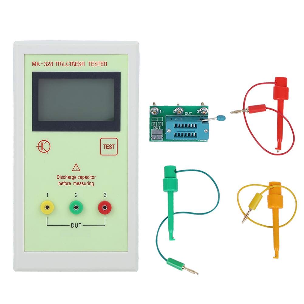 Probador de transistores Vikye MK-328, medidor electrónico de resistencia de capacitancia de inductancia, medidores de prueba TR LCR ESR, probador MK328