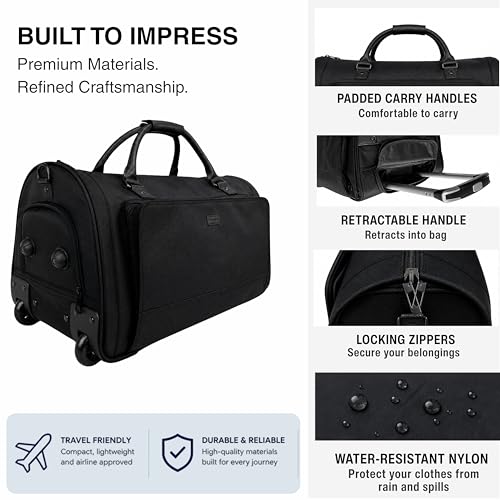 Cozy Cruiser Rolling Garment Duffle