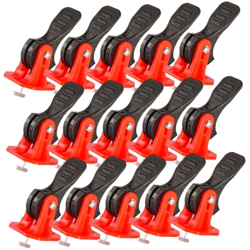 Gatuida 50 Stück Fliesen Nivelliersystem Förmige Abstandshalter Wiederverwendbar Drehbar Hohe Festigkeit Präzise Justierung Fliesenverlegung Bodenbelag Werkzeug