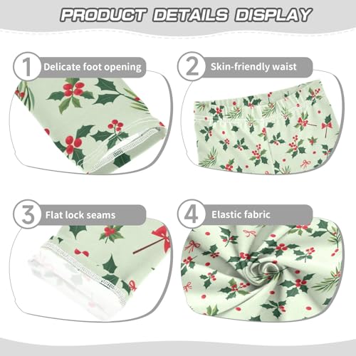 senya Girls Printed Leggings Yoga Pants Red Cherry Pattern for Kids in 4t to 10 Years, 4T3