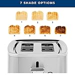 GE 2 Slice Stainless Steel Toaster, Extra Wide Slots for Toasting Bagels, Breads, Waffles & More, 7 Adjustable Shade Settings, Removable Crumb Tray, Countertop Kitchen Essentials, 850 Watts - Image 3