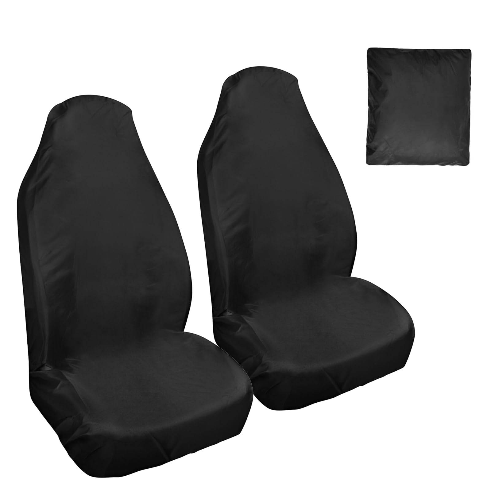 2 Piezas Protector de Asiento Delantero Universal, 132×54cm Impermeable Universal 2 Piezas Funda Asientos, Funda para Asiento de Coche Universals Protector para Manchas, Derrames, Pelo de Mascotas