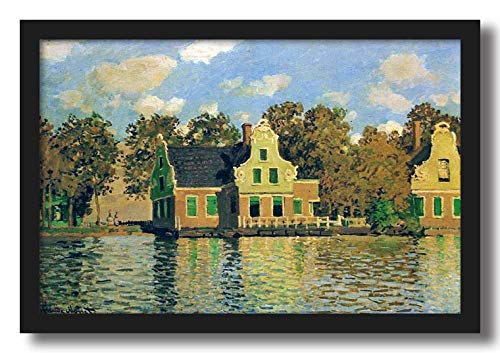 ArtCentral Houses on The Zaan River at Zaandam, 1871 Painting by Claude ...