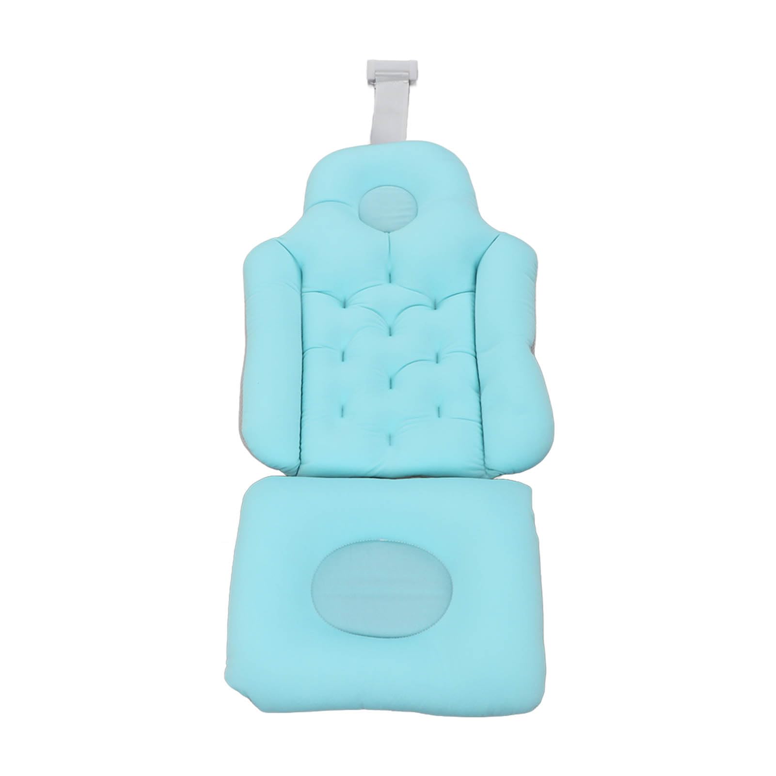Cojín para Bañera, Suave, Elástico, de Secado Rápido, Extraíble, Lavable, Almohada de Baño para SPA para Baño para Adultos (Azul)