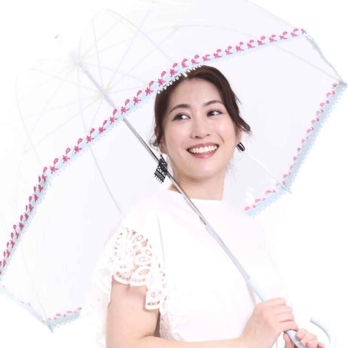 Amazon.co.jp: 、近沢レース、ハッピーレースアンブレラ、ブルー