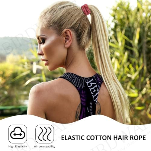 Image of BIRDWARE Black Hair Ties for Women Girls, Seamless Thick Black Hair Band, Multi color Elastic Hair Ties No Damage Ponytail Holder (12Pc Tyre Ring)