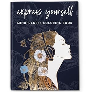 RYVE Adult Coloring Book for Women – Mindfulness Coloring Book with Personal Growth Prompts – Coloring Book for Adults Relaxation, Coloring Book Adult, Mindfulness Gifts, Relaxation Gifts for Women
