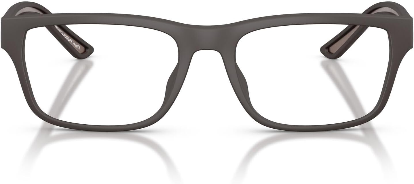 Emporio Armani mens Ea3276u Universal Fit Square Prescription Eyewear Frames