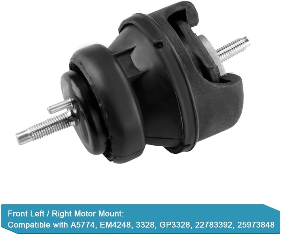 JDMON 2Pcs Front Left Right Engine Motor Mount Kit Replacement for Cadillac CTS 3.0L 3.6L 6.2L 2008-2015 Compatible with A5774, EM4248, 3328, 22783392, 25973848