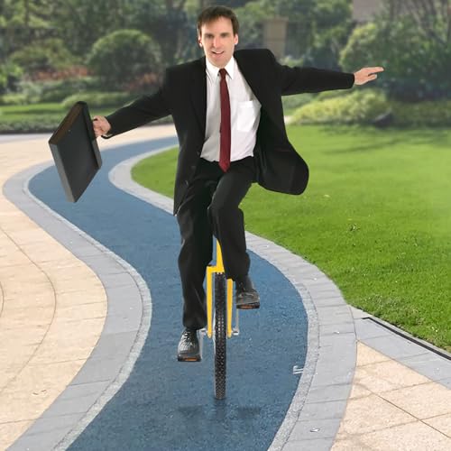 Image of 16 inch /24 inch Wheel Unicycle, Wheel Unicycle with Steel Rim Skid-Proof Tire Adjustable Seat Sports Exercise Bicycle for Daily Fitness