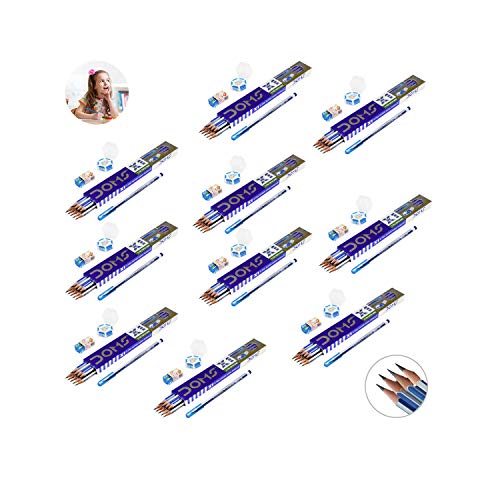 Image of Doms X1 Xtra Super Dark Pencil School Stationary Rubber Tipped Graphite for Kids, Boys & Girls Pack of 100