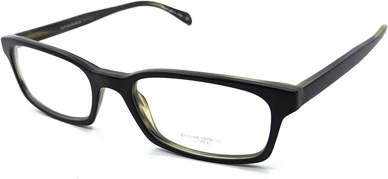 Oliver Peoples Rx Eyeglasses Frames Zuko R 5001 1282 54x19 Matte Black / Olive Tortoise