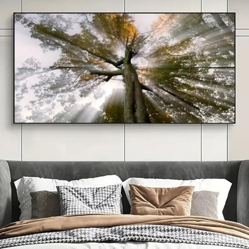 Affiche sur toile paysage moderne TONGYINLI 50x100cm pour déco salon