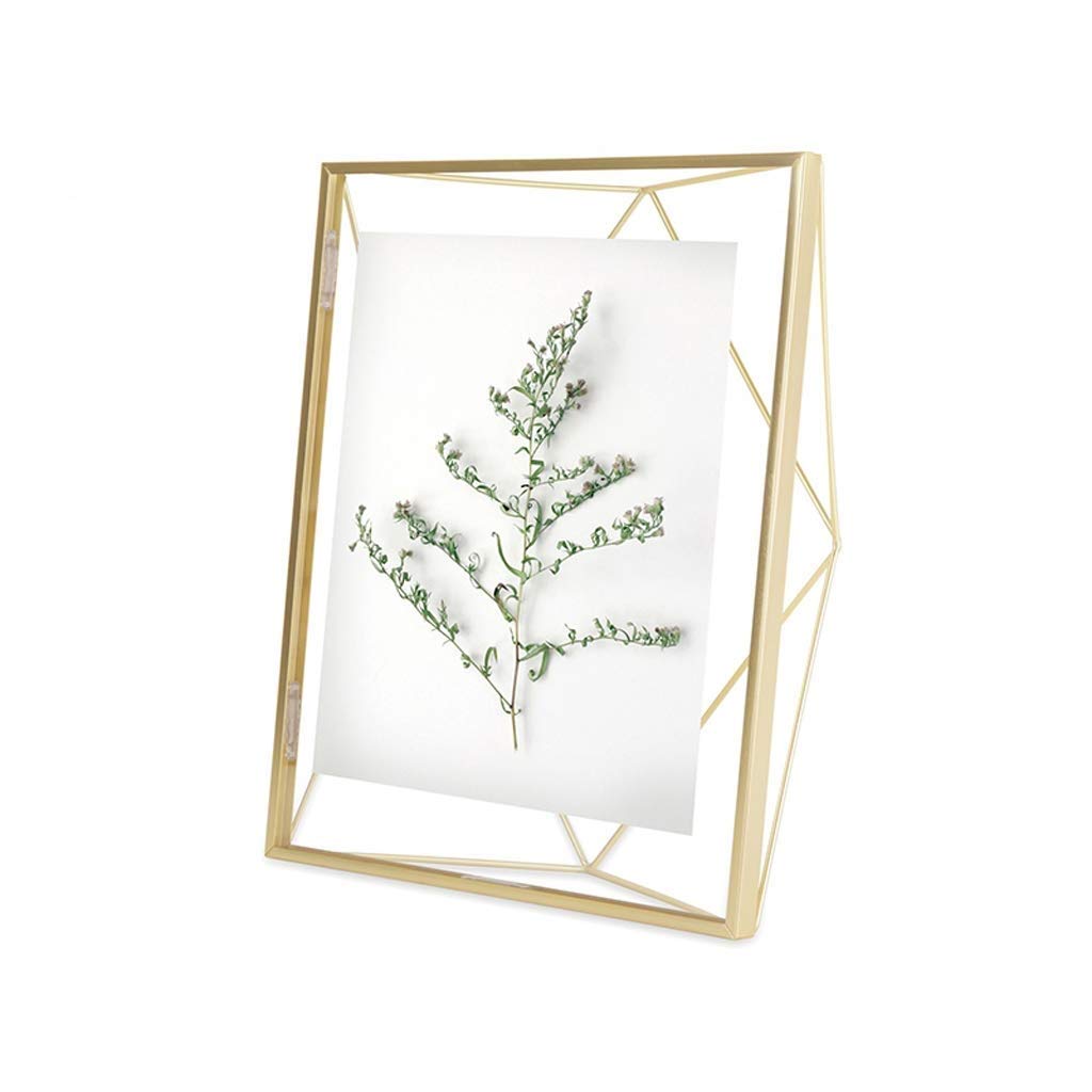 MOBYGKFY Picture Frame, 5x7 Photo Display for Desk or Wall, Copper