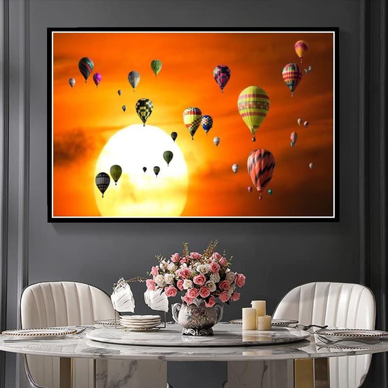 Diamond Painting Heißluftballon 30x40cm - 5D DIY Diamant Malerei Set