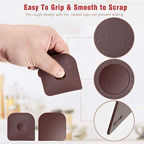 image for Dryo Pan Scrapers Plastic, 6 Pack Pan Cleaner Tools,Durable Pot Scrape