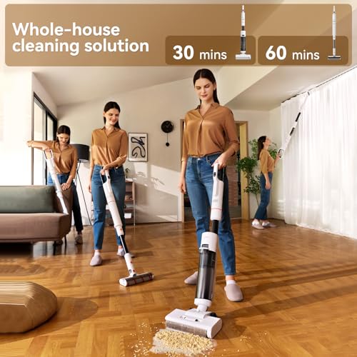 Image of JONR ED20 Pro 4-in-1 Wet Dry Vacuum Cleaner Cordless,17000 Pa Vacuum Suction Power, Self-Cleaning and Automatic Drying with One Click, Intelligent Voice Reminder
