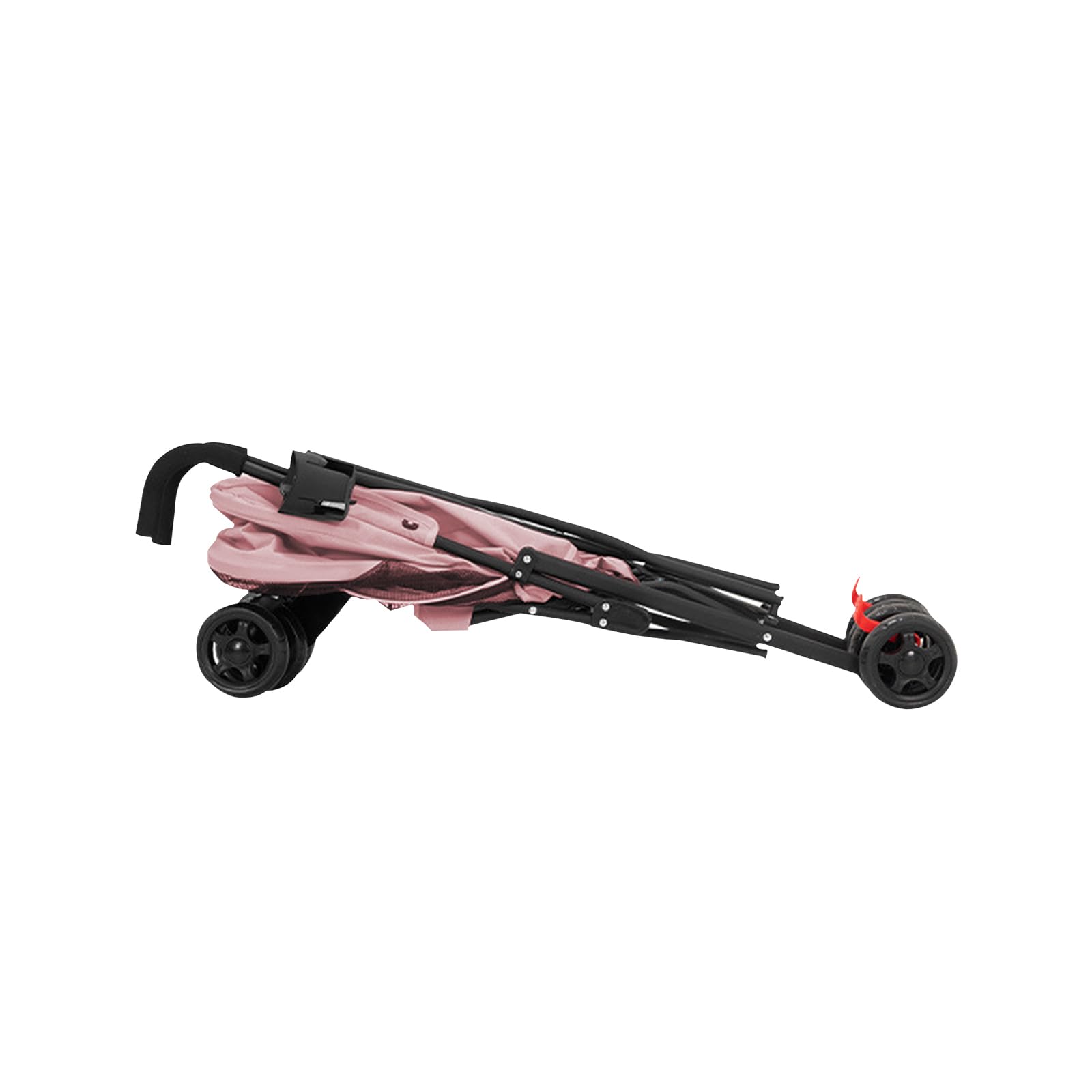 Passeggino per cani e gatti 2 in 1 pieghevole carrello per gatti cuccioli, guinzaglio di sicurezza, fino a 10 kg, leggero, pratico, rimovibile, con portabicchieri, 97 x 45 x 55 cm, rosa