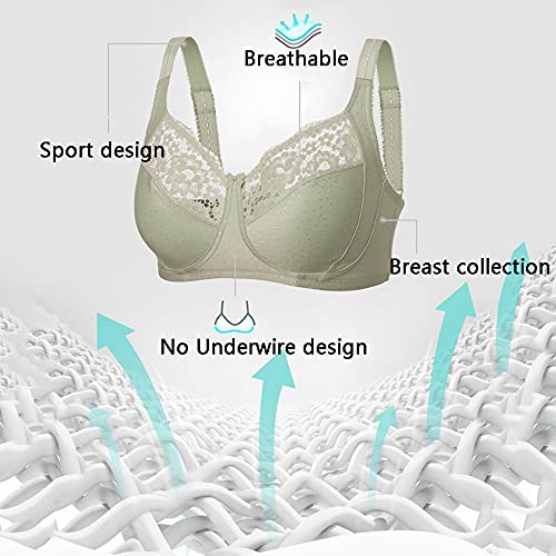 Soutien-gorge minimiseur grande taille couverture complète blanc 100G
